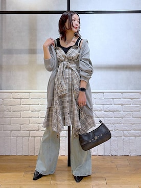 Chisaさん（レディース・154cm）の冬コーディネート