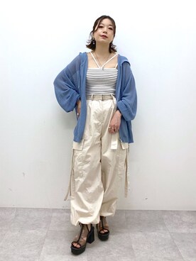 Chisaさん（レディース・154cm）の夏コーディネート