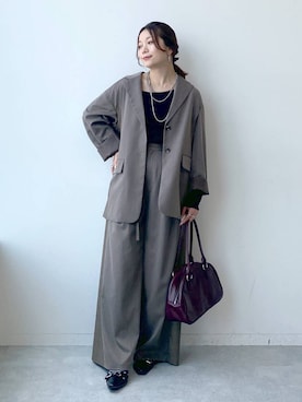 「アイテム（テーラードジャケット）」を使った、Chisaさん（レディース・154cm・40代）の夏コーディネート