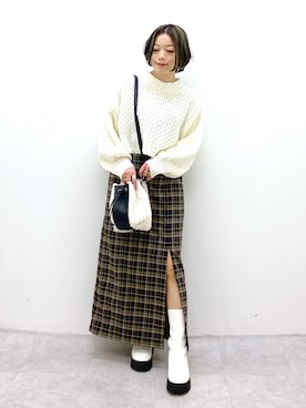 Chisaさん（レディース・154cm）の冬コーディネート