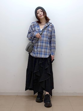 「PAGEBOY（ページボーイ）のアイテム（トップス）」を使った、Chisaさん（レディース・154cm）の春コーディネート