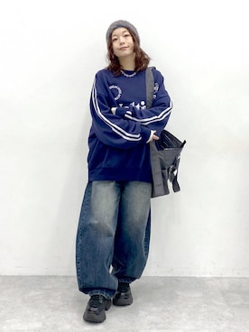 「アイテム（スウェット）」を使った、Chisaさん（レディース・154cm・30代）の秋コーディネート