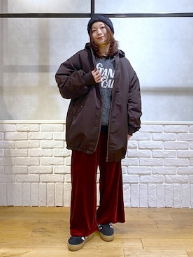 「アイテム（ブルゾン）」を使った、Chisaさん（レディース・154cm・40代）の秋コーディネート