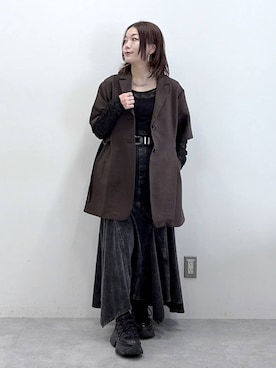 「PAGEBOY（ページボーイ）のアイテム（ジャケット/アウター）」を使った、Chisaさん（レディース・154cm）の春コーディネート