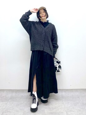 Chisaさん（レディース・154cm）の冬コーディネート