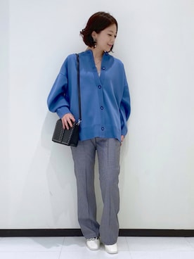 「PAGEBOY（ページボーイ）のチェーンスタッズショルダー（ショルダーバッグ）」を使った、Chisaさん（レディース・154cm）の夏コーディネート