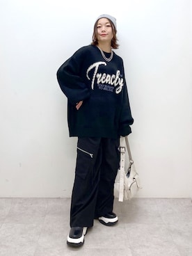 Chisaさん（レディース・154cm）の冬コーディネート