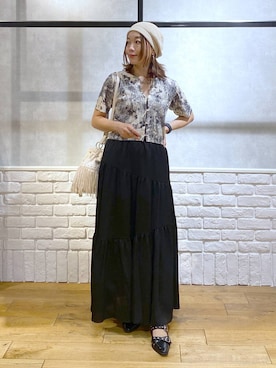 「アイテム（パンプス）」を使った、Chisaさん（レディース・154cm・40代）の夏コーディネート