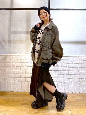 Chisaさん(レディース・154cm)の秋コーディネート