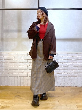 「アイテム（ニット/セーター）」を使った、Chisaさん（レディース・154cm・40代）の秋コーディネート