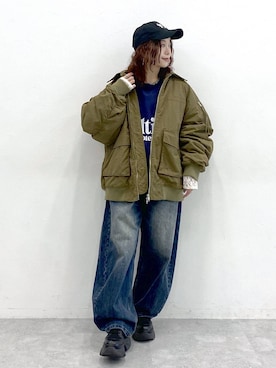 「アイテム（帽子）」を使った、Chisaさん（レディース・154cm・40代）の秋コーディネート