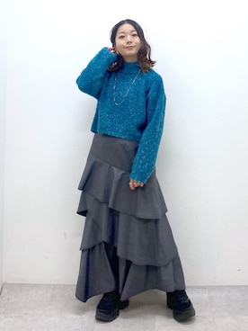 「JEANASIS（ジーナシス）のランダムアウトソールスニーカー/968688（スニーカー）」を使った、Chisaさん（レディース・154cm）の秋コーディネート