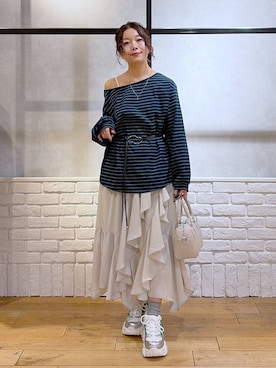 Chisaさん（レディース・154cm）の冬コーディネート