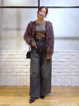 「アイテム（パンプス）」を使った、Chisaさん（レディース・154cm・40代）の秋コーディネート