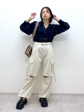 Chisaさん（レディース・154cm）の春コーディネート