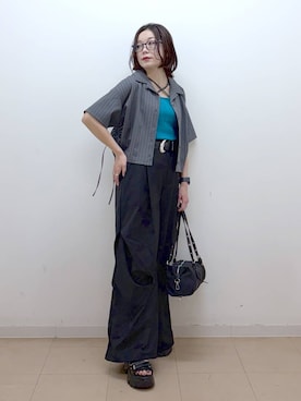 「PAGEBOY（ページボーイ）のアイテム」を使った、Chisaさん（レディース・154cm）の夏コーディネート