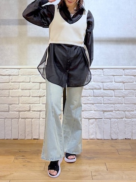 Chisaさん(レディース・154cm)の春コーディネート