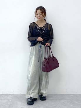 「LOWRYS FARM（ローリーズファーム）のアイテム」を使った、Chisaさん（レディース・154cm・40代）の夏コーディネート