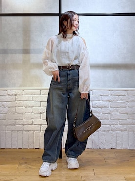 「PAGEBOY（ページボーイ）のアイテム（アクセサリー）」を使った、Chisaさん（レディース・154cm）の春コーディネート