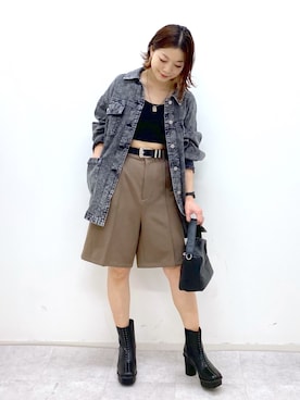 Chisaさん(レディース・154cm)の秋コーディネート