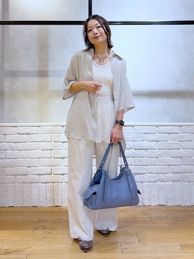 「PAGEBOY（ページボーイ）のアイテム（サンダル）」を使った、Chisaさん（レディース・154cm）の夏コーディネート