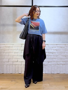 「PAGEBOY（ページボーイ）のアイテム（バッグ）」を使った、Chisaさん（レディース・154cm）の春コーディネート