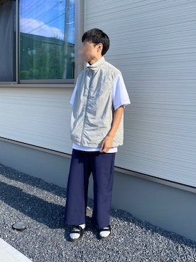 「アイテム（ベスト）」を使った、shimiさん（メンズ・166cm）の秋コーディネート