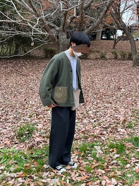 「フランス軍」｜「アイテム（ジャケット/アウター）」を使った、shimiさん（メンズ・166cm）の冬コーディネート