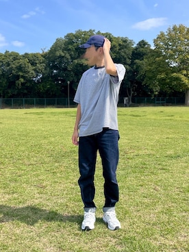 「テーパードデニム」｜shimiさん（メンズ・166cm）の秋コーディネート