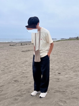 「BEDLAM（べトラム）のアイテム」を使った、shimiさん（メンズ・166cm）の夏コーディネート