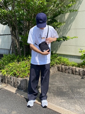 「アイテム（キャップ）」を使った、shimiさん（メンズ・166cm・20代）の夏コーディネート