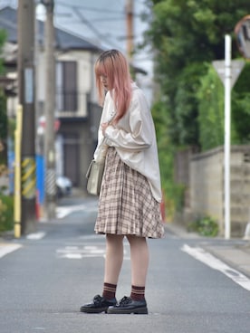 「DEVICE（デバイス）のアイテム」を使った、雅さん（骨格ストレート・レディース・158cm）の秋コーディネート