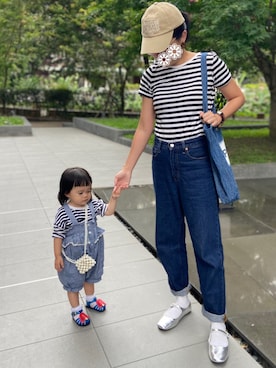 「MARITHE + FRANCOIS GIRBAUD（マリテフランソワジルボー）のアイテム（帽子）」を使った、fjy.lover❁さん（レディース・159cm）の春コーディネート