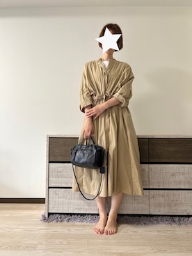 「Simplicite（サンプリシテ）のアイテム（ワンピース/ドレス）」を使った、ゆみこさん（レディース・169cm）の秋コーディネート