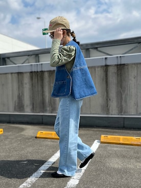 「パワショル」｜「アイテム（ジャケット/アウター）」を使った、ｅｒａさん（レディース・158cm）の春コーディネート
