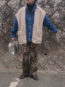 「SLOBE citron.（スローブシトロン）のアイテム（ジャケット/アウター）」を使った、ｅｒａさん（レディース・158cm）の冬コーディネート
