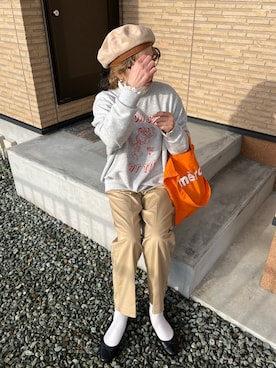 「LOWRYS FARM（ローリーズファーム）のカンドウフィットバレエ　260832（バレエシューズ）」を使った、ｅｒａさん（レディース・158cm）の春コーディネート