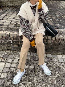 「SLOBE citron.（スローブシトロン）のアイテム（ジャケット/アウター）」を使った、ｅｒａさん（レディース・158cm）の冬コーディネート