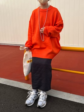 「アイテム（スカート）」を使った、ｅｒａさん（レディース・158cm）の秋コーディネート