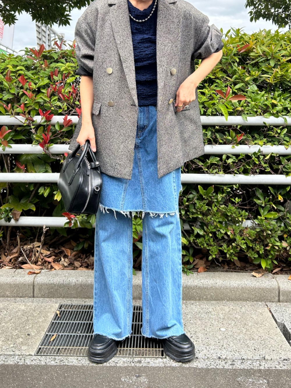 Layered Wrap Denim Pants/レイヤードラップデニムパンツ【MAISON