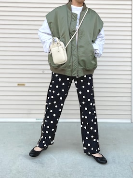 「LOWRYS FARM（ローリーズファーム）のカンドウフィットバレエ　260832（バレエシューズ）」を使った、ｅｒａさん（レディース・158cm）の春コーディネート