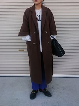 「CIAOPANIC TYPY（チャオパニックティピー）のアイテム（チェスターコート）」を使った、ｅｒａさん（レディース・158cm）の冬コーディネート