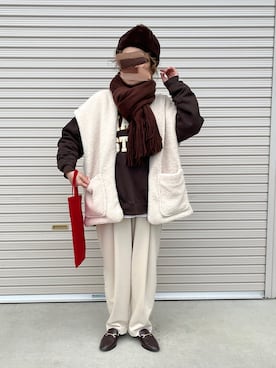 「SLOBE citron.（スローブシトロン）のアイテム（ジャケット/アウター）」を使った、ｅｒａさん（レディース・158cm）の冬コーディネート