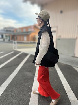 「いまどきジャケット写真」｜「アイテム（ミリタリージャケット）」を使った、ｅｒａさん（レディース・158cm）の春コーディネート