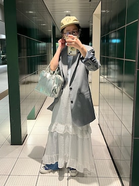 「ロックT」｜「アイテム（ジャケット/アウター）」を使った、ｅｒａさん（レディース・158cm）の春コーディネート