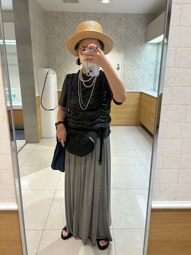 「シャーリング」｜ｅｒａさん（レディース・158cm）の秋コーディネート