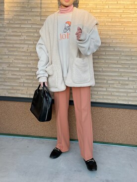 「SLOBE citron.（スローブシトロン）のアイテム（ジャケット/アウター）」を使った、ｅｒａさん（レディース・158cm）の冬コーディネート