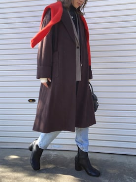 「Heather（ヘザー）のアイテム（その他アウター）」を使った、RURIさん（レディース・169cm）の春コーディネート