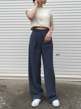「KBF+」｜「アイテム（パンツ）」を使った、RURIさん（レディース・169cm）の夏コーディネート