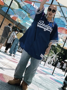 「ストリート女子」｜「アイテム（ジャケット/アウター）」を使った、N.Ö.Å.さん（レディース・152cm）の夏コーディネート